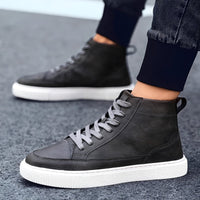Albert - Eleganter Herren-High-Top-Sneaker in Grau