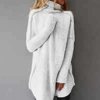 Greta - Bequemer Rollkragenpullover in Weiß