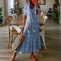 Claidel - Bezauberndes Kleid im Boho-Look in Himmelblau