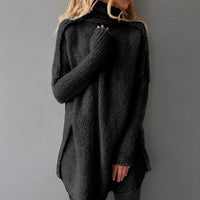 Greta - Bequemer Rollkragenpullover in Schwarz