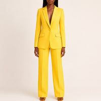 Elisabeth - Damenanzug-Set mit Blazer und Hose in Gelb