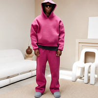 Marco - Herren-Hoodie-Set mit maximalem Komfort in Rosa