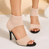 Emilia - Modische und bequeme Absatzschuhe in Beige