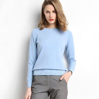 Livana - Bequemer Freizeit-Sweater in Hellblau
