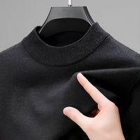 Giorgio - Bequemer Herrenpullover mit elastischem Bund in Grau