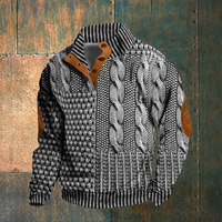 Ronald - Bequemer, weicher Pullover in Hellgrau