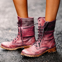 Sabina - Schicke Retro-Stiefel für Damen in Rot