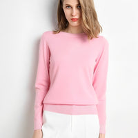 Livana - Bequemer Freizeit-Sweater in Rosa
