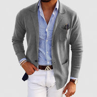 Olivier - Leichter, taillierter Jacket in Hellgrau