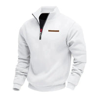 Rico | Lässiges Fleece-Sweatshirt für Herren in Weiß