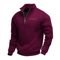 Rico | Lässiges Fleece-Sweatshirt für Herren in Burgund