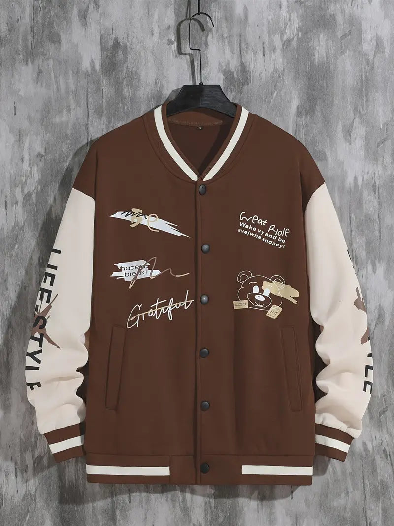 Baseballjacke mit Kapuze für Herren