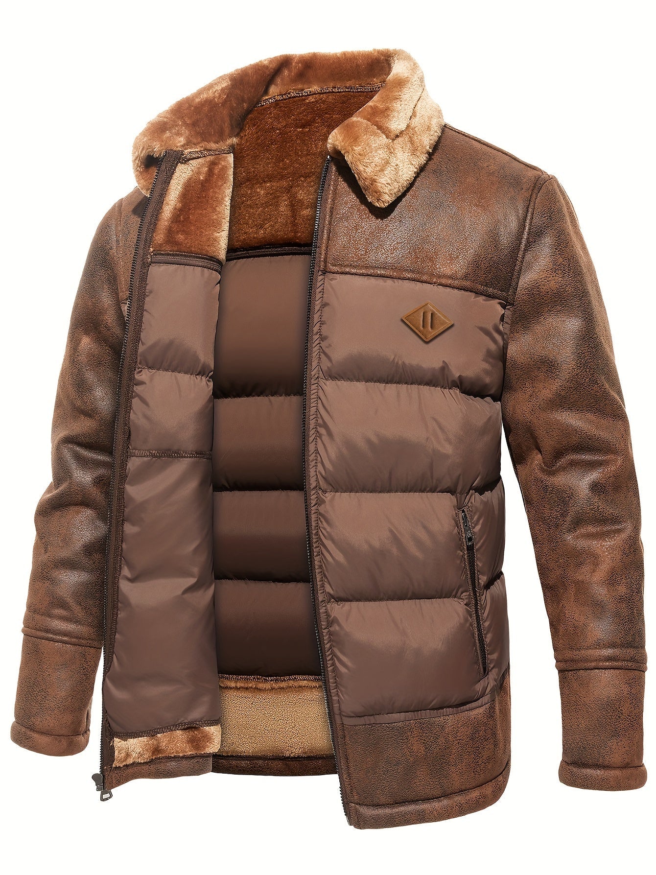 Warme Fleece Winterjacke für Herren | Ideal für den Winter