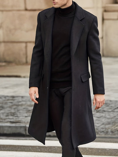 Stilvolle Retro Trench Winterjacke für Herren | Ideal für den Winter