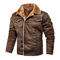 Edo | Elegante Warme Jacke Mit Knopfleiste in Braun