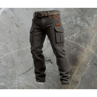 Alexander | Herren Slim Fit Cargohose in Schwarz
