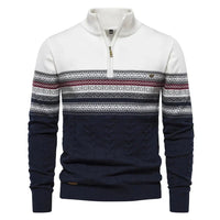 Alexander | Herren Wärmender Strickpullover in Weiß