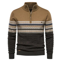 Alexander | Herren Wärmender Strickpullover in Khaki