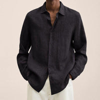 Amadeus | Damen Langarm Hemd in Schwarz