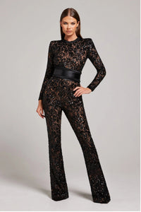 Clara | Damen Bodysuit Elegant Zeitlos Komfort Figurbetont Business in Schwarz