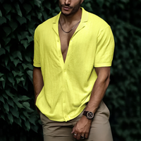 Anselm | Herren Sommerhemd modern geschnitten in Gelb