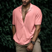 Anselm | Herren Sommerhemd modern geschnitten in Rosa