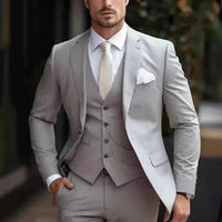 Antoine | Herren Hochzeitsanzug Elegant Bräutigam Festlich Klassisch in Grau