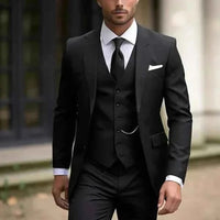 Antoine | Herren Hochzeitsanzug Elegant Bräutigam Festlich Klassisch in Schwarz