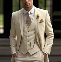 Antoine | Herren Hochzeitsanzug Elegant Bräutigam Festlich Klassisch in Beige