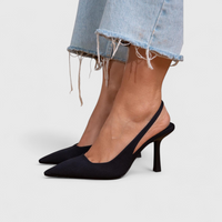 Bella - Damen Elegante Absatzschuhe mit Komfortfutter in Schwarz