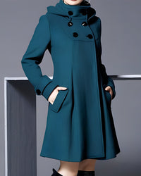 Isabella - Jacke Mit Seitentaschen in Dunkelgrün
