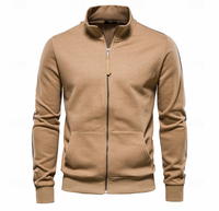 Aurelius | Herren Sweatjacke mit Stehkragen in Khaki