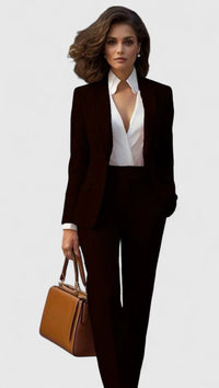 Azalea | Damen Business Hosenanzug Set in Schwarz