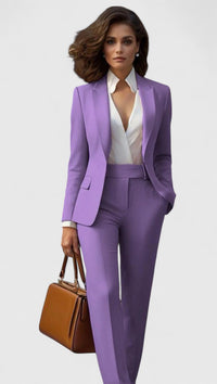 Azalea | Damen Business Hosenanzug Set in Lila