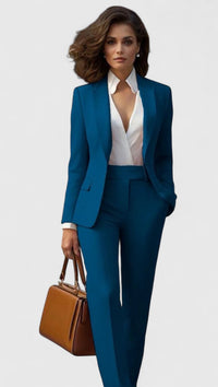 Azalea | Damen Business Hosenanzug Set in Dunkel Blau