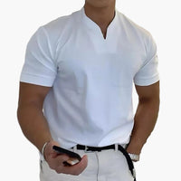 Herrenpoloshirt Moderne Stil Elegant für Entspannte oder Stilvolle Erscheinung in Weiß