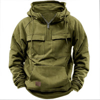 CLIFTON - Robuster Tactical Hoodie in Grün