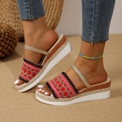 Holly | Elegante Sandalen mit Wellenmuster für Damen
