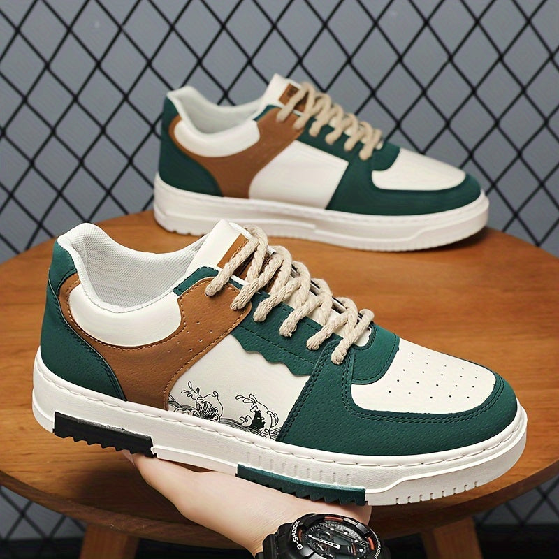 Herren Stilvolle Retro-Schnürsneaker mit Hoher Sohle | Ideal für das tägliche Tragen