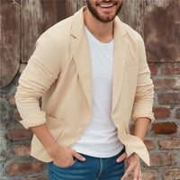 Balduin | Herren Casual Sakko mit Taschen in Aprikose