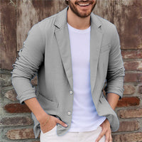 Balduin | Herren Casual Sakko mit Taschen in Silber