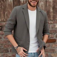 Balduin | Herren Casual Sakko mit Taschen in Dunkelgrau