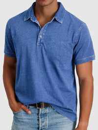 Bastian | Herren Kurzarm Poloshirt Regular Fit in Blau