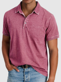 Bastian | Herren Kurzarm Poloshirt Regular Fit in Rosa