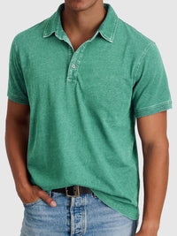 Bastian | Herren Kurzarm Poloshirt Regular Fit in Grün