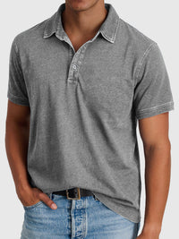 Bastian | Herren Kurzarm Poloshirt Regular Fit in Grau