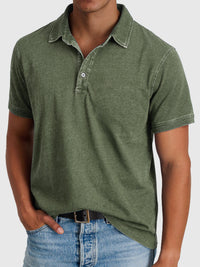 Bastian | Herren Kurzarm Poloshirt Regular Fit in Armeegrün