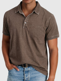Bastian | Herren Kurzarm Poloshirt Regular Fit in Braun