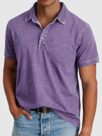 Bastian | Herren Kurzarm Poloshirt Regular Fit in Lila