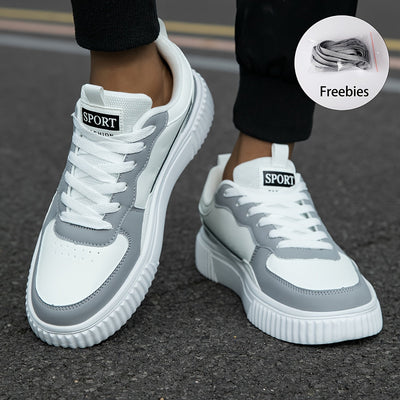 Herren Stilvolle Vintage-Schnürsneaker mit Hoher Sohle | Ideal für das tägliche Tragen